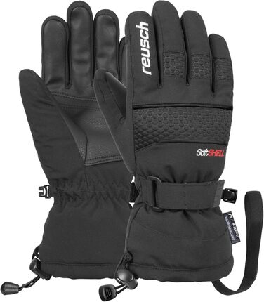 Дитячі зимові лижні рукавички Reusch Connor R-TEX XT, водонепроникні, вітрозахисні, дихаючі, чорні, для хлопчиків і дівчаток, розмір 3.5