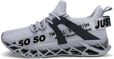 Чоловічі кросівки для бігу Wonesion: дихаючі, з антиковзкою підошвою, сірі (47 EU)