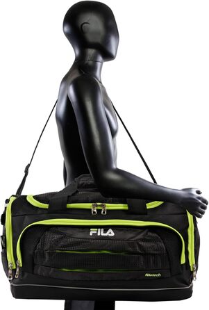 Спортивна сумка FILA Cypress Unisex, маленька сумка для спорту та аксесуарів, Onyx/Limette, універсальний розмір