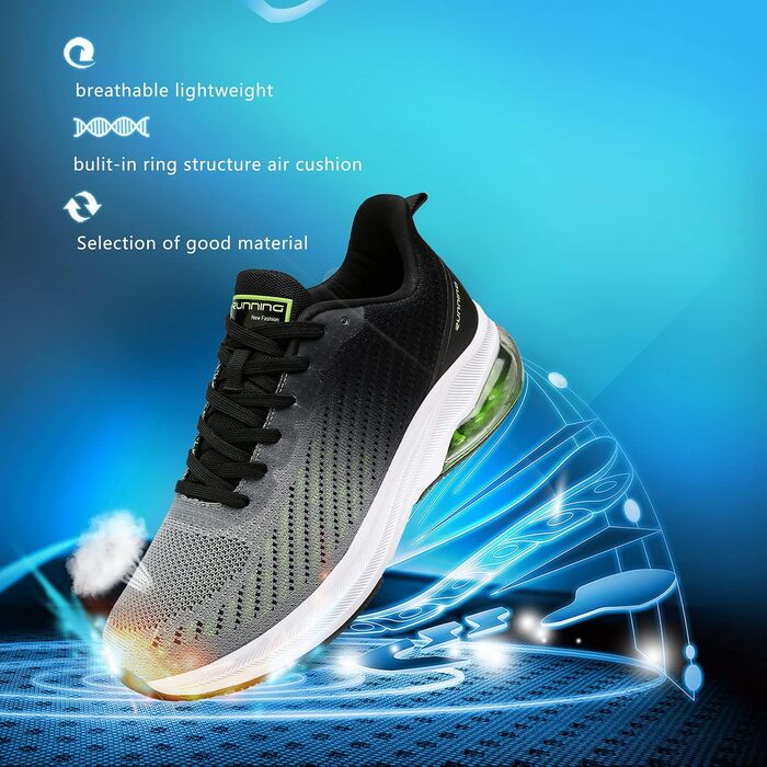 Спортивні кросівки для чоловіків та жінок Frysen - кросівки для фітнесу, бігу, трекінгу, 4 кольори, розміри 36-47 EU