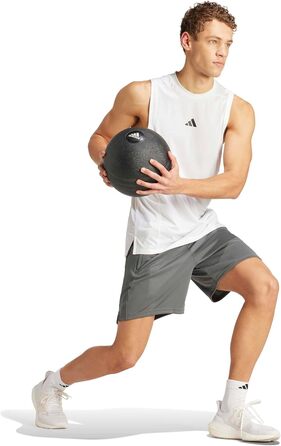 Чоловічі шорти для тренувань Adidas Train Essentials All Set (Сірі/Білі) — Спортивні бордшорти для фітнесу та залу
