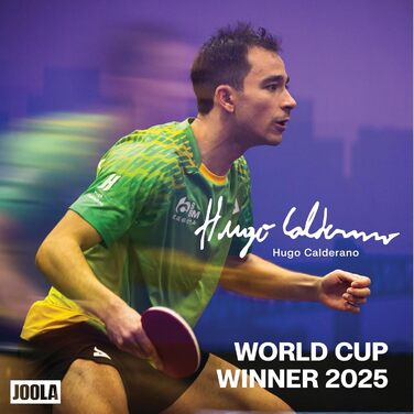 Набір для настільного тенісу JOOLA Hugo Calderano Edge: 2 ракетки + 3 м'ячі + чохол - 6 предметів