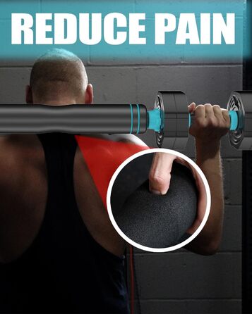 Набір гантелей ARUNDO Kurzhantel-Set 20 кг, 2-в-1: гантелі та штанга. Фітнес-набір для дому, обладнання для силових тренувань, неслизьке, регульоване гантельне обладнання. Оселедець гантелі 9 кг.