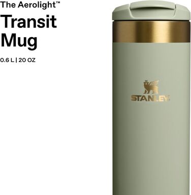 Термокухоль Stanley Aerolight Transit 0.35L — герметичний стакан для кави To Go, чорний (Juniper)