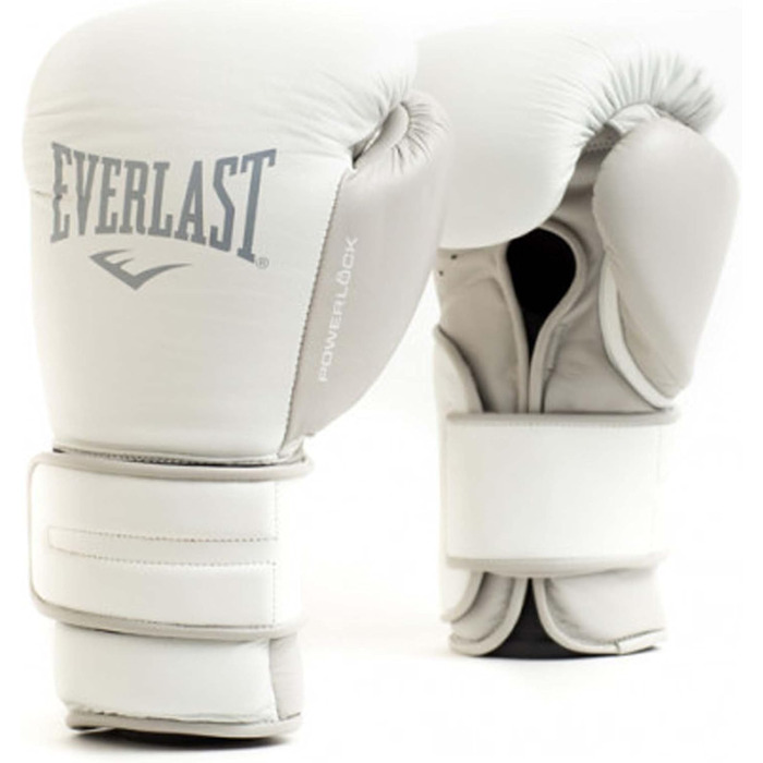 Боксерські рукавички Everlast Powerlock 2, універсальні, білі, 12oz