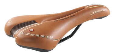 Сідло велосипедне M.Grappa MTB Liberty Leder CF карбонове, шкіряне