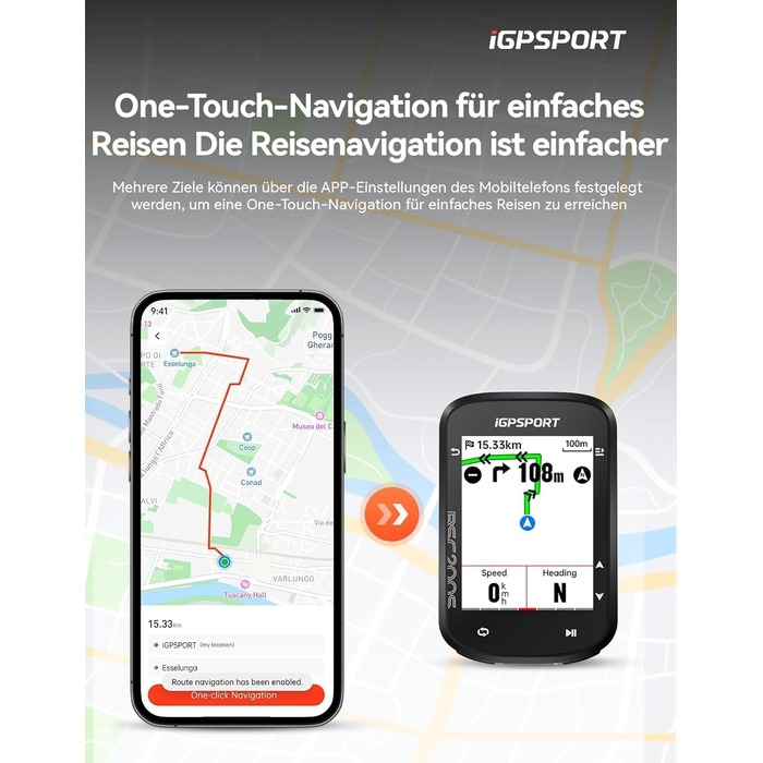 Велокомп'ютер GPS iGPSPORT BSC200S бездротовий з маршрутизацією, ANT+, Bluetooth