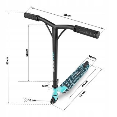 Трюковий самокат SOKE EVO ABEC-9 100mm STUNT