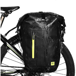 Велосипедна сумка WATERFLY 25L на багажник, водонепроникна, чорна