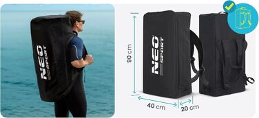 Надувний SUP Neo-Sport Stand Up Paddle Board 10.6 (320 см) з аксесуарами: насос, весло, leash, рюкзак (блакитний та сірий)