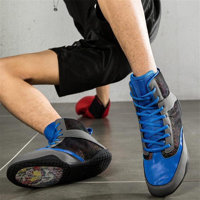 Жіночі боксові черевики для фітнесу та кікбоксингу. Спортивні, неслизькі кросівки для занять воркауту. Білі, сірі, розмір 35 EU