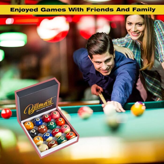 Набір більярдних куль преміум-класу, аксесуари для більярдного столу, 16 куль стандартного розміру (57,2 мм), для турнірів