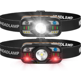 Ліхтар налобний Skylla LED акумуляторний 250000 люмен, Zoom, 11 режимів, IP67, регульований, для кемпінгу та надзвичайних ситуацій (T07)