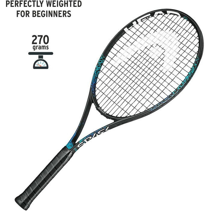 Тенісна ракетка HEAD MX Spark Pro для дорослих, розмір ручки 2, чорна