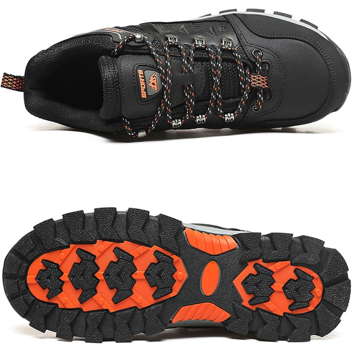Черевики для трекінгу та хайкінгу, туристичні черевики, спортивні черевики для чоловіків та жінок (35.5 EU, чорний)