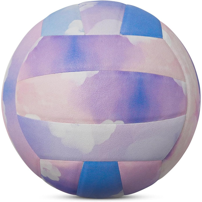 Волейбольний м'яч Kuangmi Weicher, розмір 5, для занять у приміщенні та на вулиці, тренування, пляжний волейбол для початківців, підлітків та дорослих (Marshmallow)
