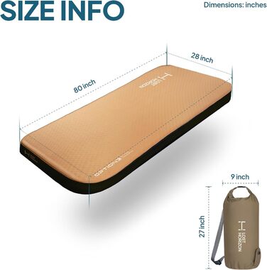Каремат самонадувний Lost Horizon Air Foam 11 см Small Single з насосом
