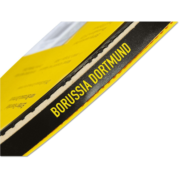 Набір для настільного тенісу BVB: 2 ракетки + 2 м'ячі, чорно-жовтий, чохол