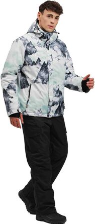 Чоловічий зимовий костюм для сноубордингу та катання на лижах, водонепроникний, вітронепроникний, теплий, для походів та скелелазіння, розмір L, чорний