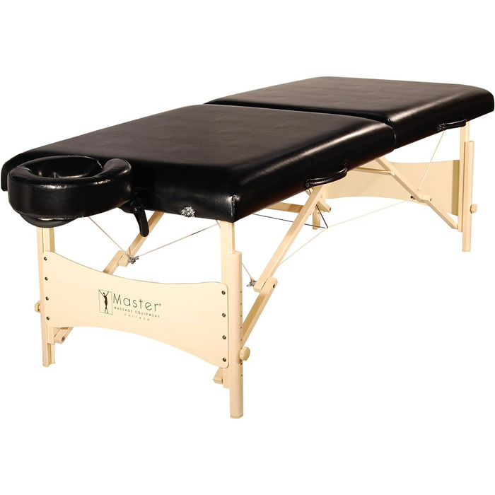 Складаний масажний стіл Master Massage Balboa 71 см, чорний глянець