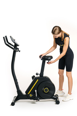 Велотренажер Besport BS-6047 MAYBIKE електромагнітний чорно-жовтий