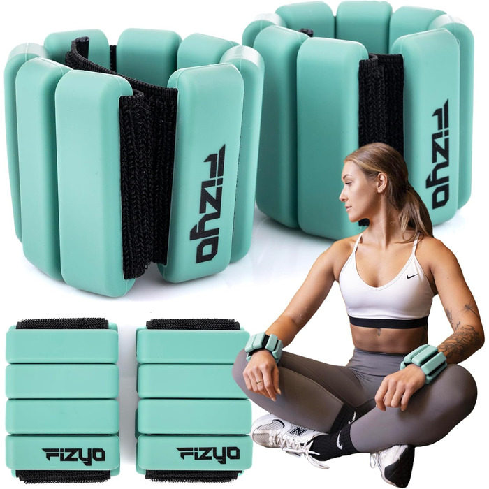 Набір регульованих важелів для зап'ястя Fizyo (2 шт.) – 225г, для йоги, танців, пілатесу, кардіо