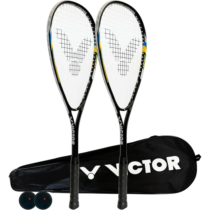 Набір для сквошу VICTOR Power Storm: 2 ракетки, м'ячі та сумка
