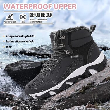 Черевики зимові жіночі Littleplum, утеплені, для трекінгу, сірі (40 EU)