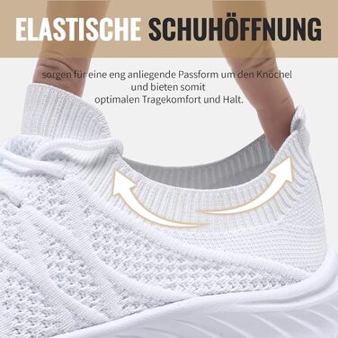 Жіночі кросівки для спорту: зручні, легкі, для занять у залі, бігу та тенісу. Білі, 37 EU