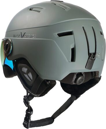 Шолом гірськолижний Black Crevice Calgary з візором, Gun mat/Silver, S/M (54-57 см)