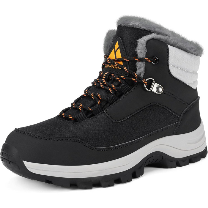 Зимові черевики Mishansha для жінок, утеплені, непромокаючі, туристичні, розмір 36-42, чорний