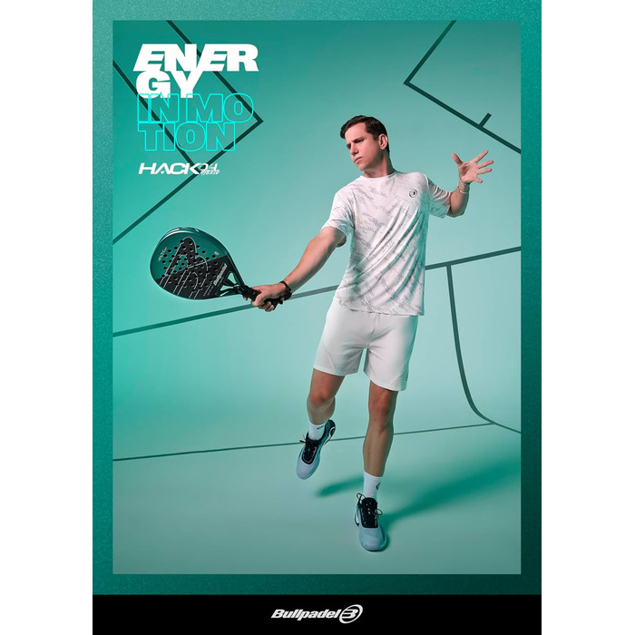 Плече ракетка для падел-тенісу Bullpadel Hack 04 Hybrid, темно-зелена, 370г, нова