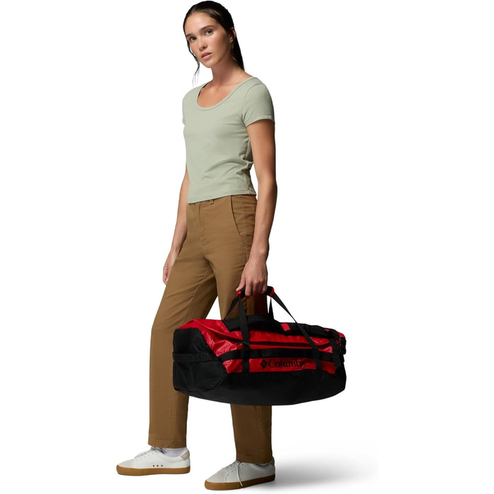 Унісекс сумка-дафл Columbia Landroamer 40L для подорожей та спорту, Mountain Red/Black