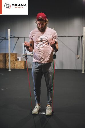 Резистентні гумки для фітнесу Widerstandsbänder - для нарощування м'язів, високоякісні матеріали, гумка для спорту, силові тренування, фітнес-гумка, безкоштовний посібник, чорний колір, 18.2 кг (1 шт.)