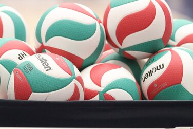 Волейбольний м'яч Molten FLISTATEC FIVB, червоний/білий/зелений, офіційний, для змагань