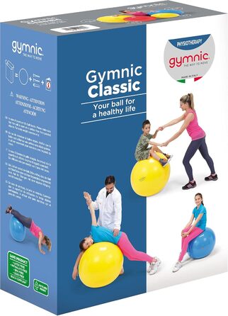 Фітбол GYMNIC 65 см – гімнастичний м'яч для йоги, офісу та фітнесу