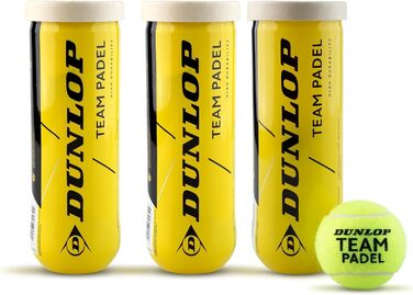Набір тенісних м'ячів Dunlop Team (3 шт., жовтий)