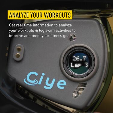 Розумні окуляри для плавання Finis Smart Goggle, унісекс, універсальний розмір, сині