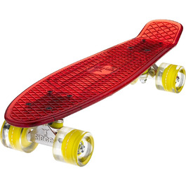 Скейтборд Ridge Blaze Mini Cruiser 55/56 см червоний/жовтий