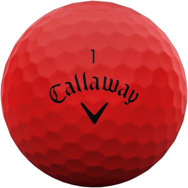 Гольф м'яч Callaway Supersoft 2025, білий (червоний)