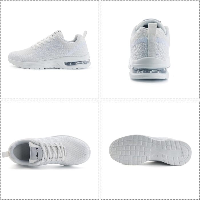 Жіночі кросівки для бігу Hitmars: зручні та дихаючі, з повітряною подушкою, для фітнесу, вуличної біговій та ходьби, чорний колір, розміри EU 36-42