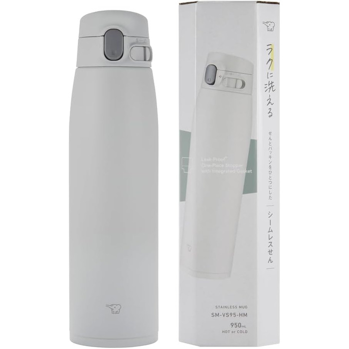 Термос Zojirushi SM-VA72-TM, 720 мл, нержавійка, One-Touch, блідо-коричневий