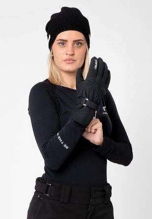 Жіночі лижні рукавички Reusch Hellen R-TEX XT 7702, чорні/сріблясті, розмір 6