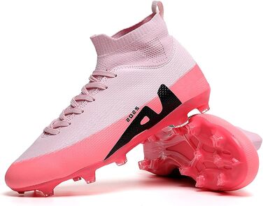 Футбольні черевики для дітей та дорослих: штучний газон, зал, тренування. AG, FG, TF. Розмір 36 EU, рожеві. 2309t Ag
