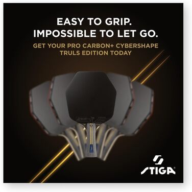 Пінний стіл STIGA Pro Carbon Plus Cybershape Truls Edition - професійний, 5 зірок, Touch Carbon, ITTF, для атакуючих гравців