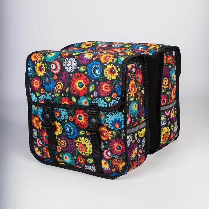 Велосумка BikyBag Classic CE Червоний Луг, подвійна на багажник