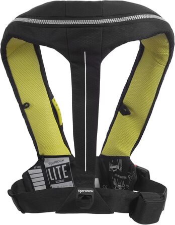 Рятувальний жилет Spinlock Deckvest LITE чорний, легкий, ультракомпактний, зручний дизайн, страховий пояс