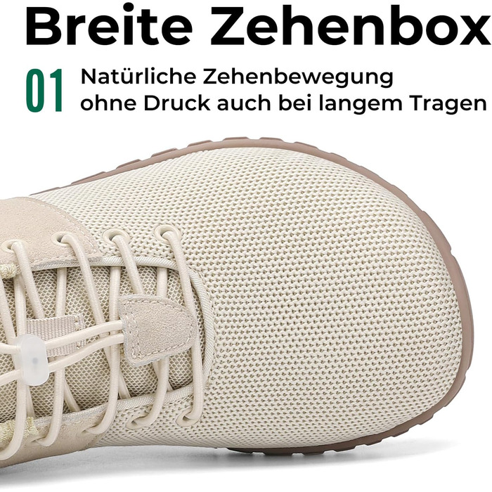 Кросівки SAGUARO Minimalist Barefoot: Зручні для міста, тренувань, подорожей (36-48 EU, Бежеві)