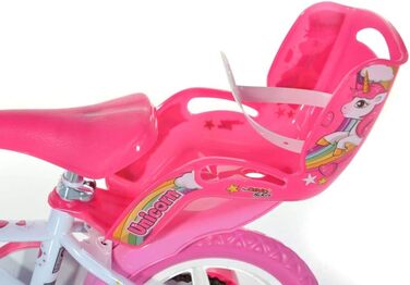 Дитячий велосипед Dino Bikes 12 дюймів, біло-рожевий, для дівчаток