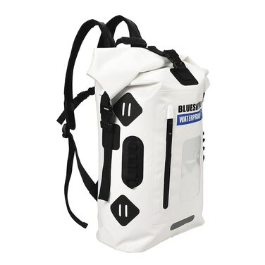Водонепроникний рюкзак Blueshyhall - містка сумка, спортивна торба, Dry Bag, ролтоп - для водних видів спорту, кемпінгу (білий, 35 л)